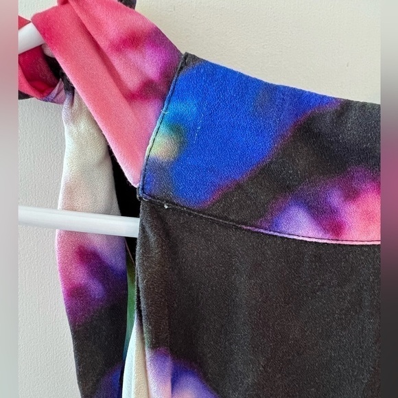 Busayo Rainbow Tie Dye Halter Sleeveless Maxi Dress - Picture 3 of 16